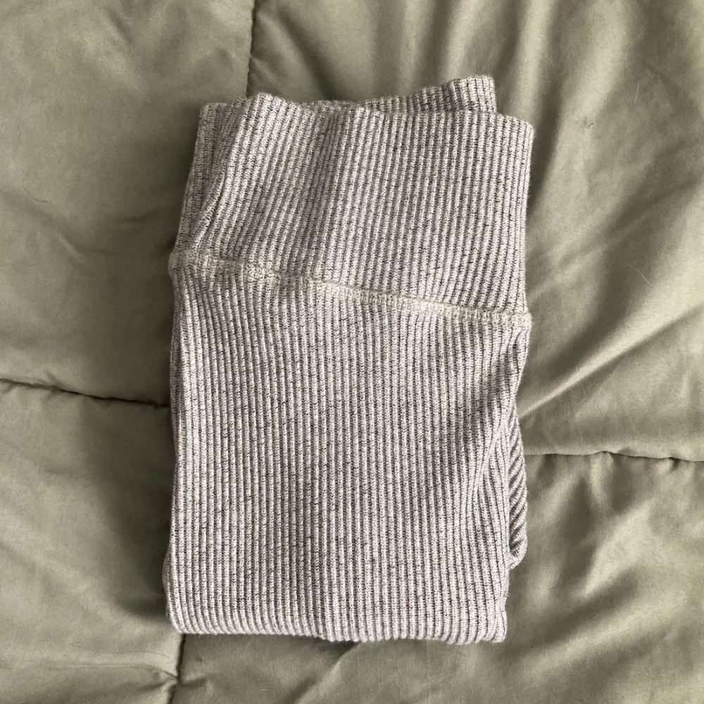 Madewell Gray Ribbed Leggings